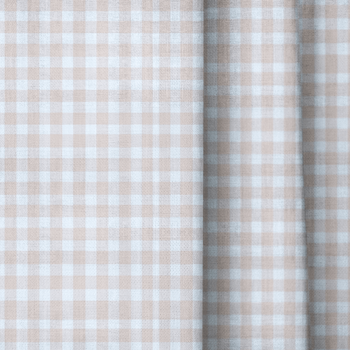 Orange Gingham - Curtain Panel - The Drapery