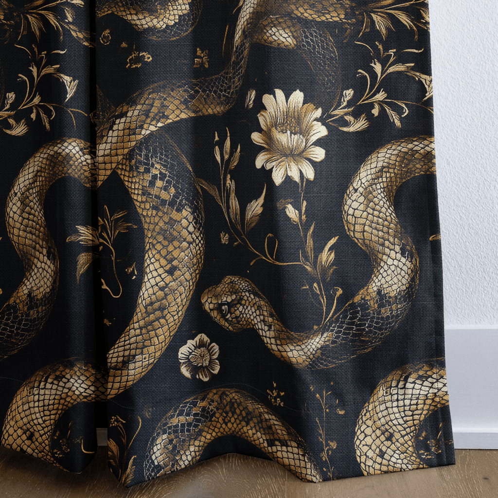 Orla Serpents - Curtain Panel - The Drapery