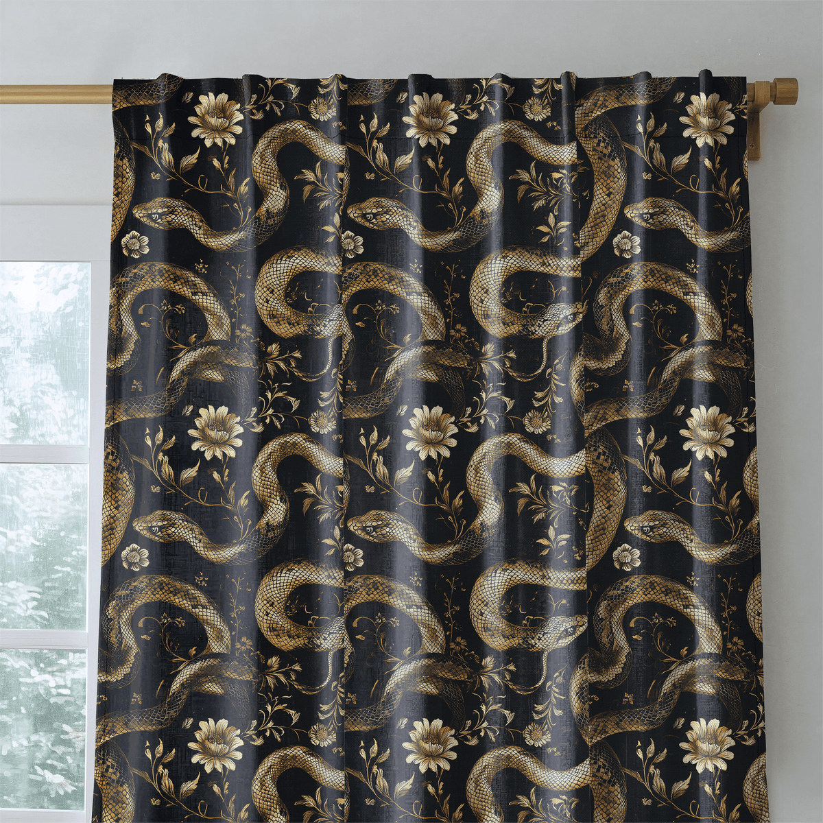 Orla Serpents - Curtain Panel - The Drapery
