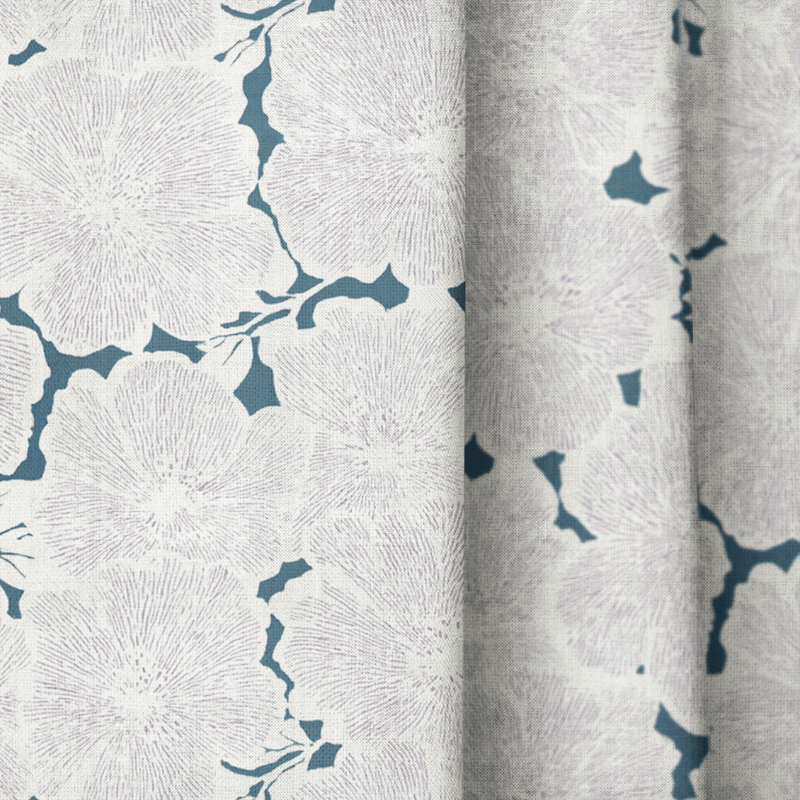 Orwyn Blooms - Curtain Panel - The Drapery