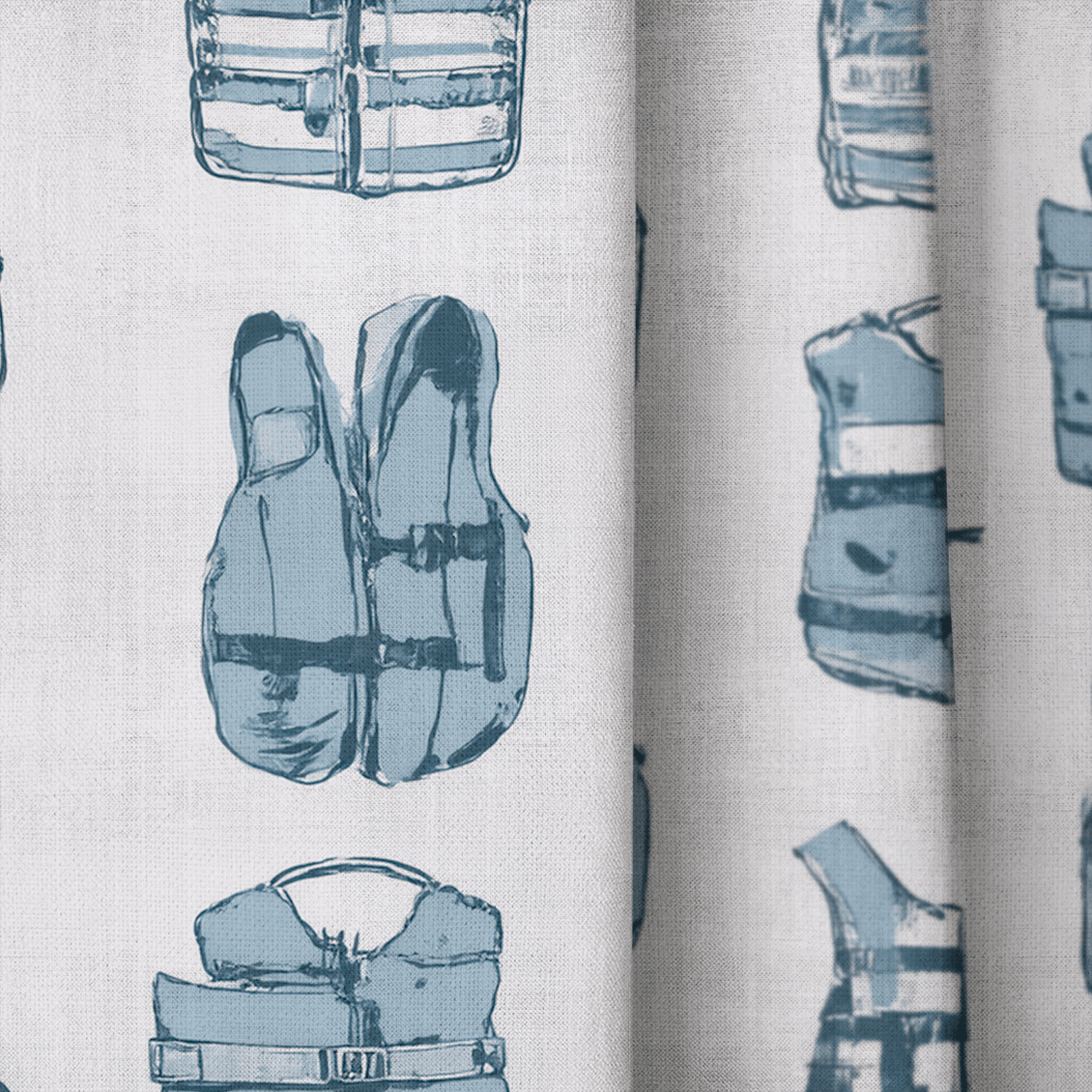 Out At Sea - Curtain Panel - The Drapery
