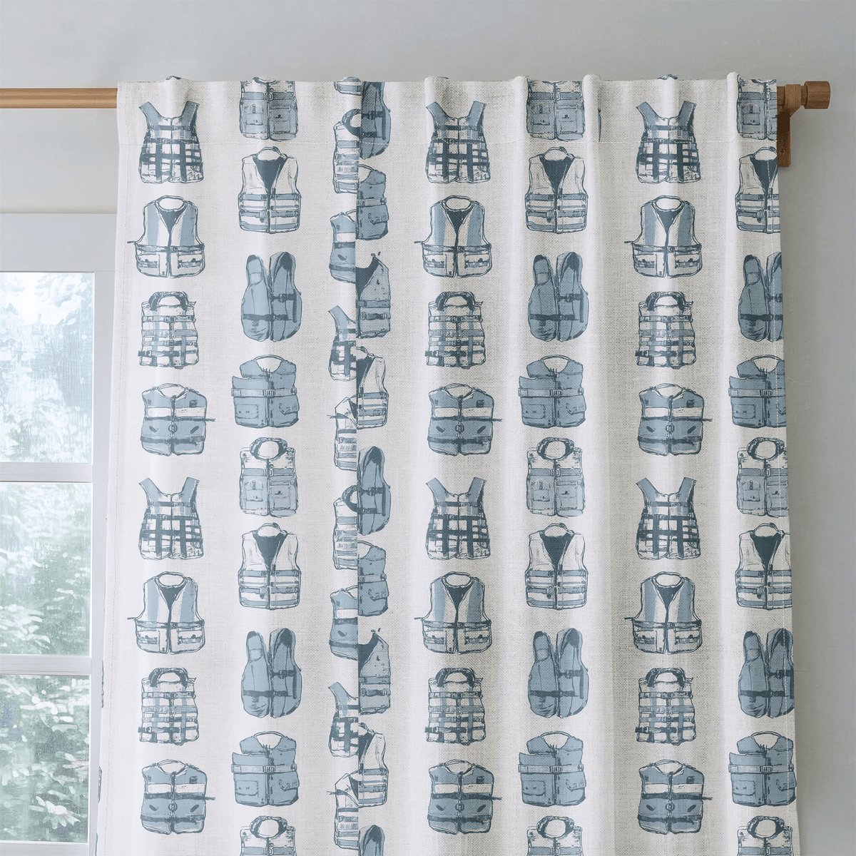 Out At Sea - Curtain Panel - The Drapery
