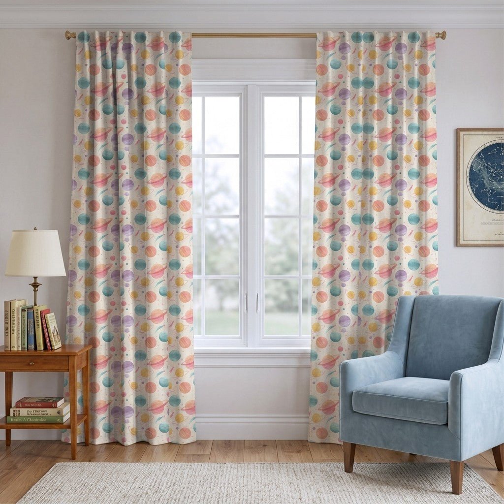 Out Of This World - Curtain Panel - The Drapery