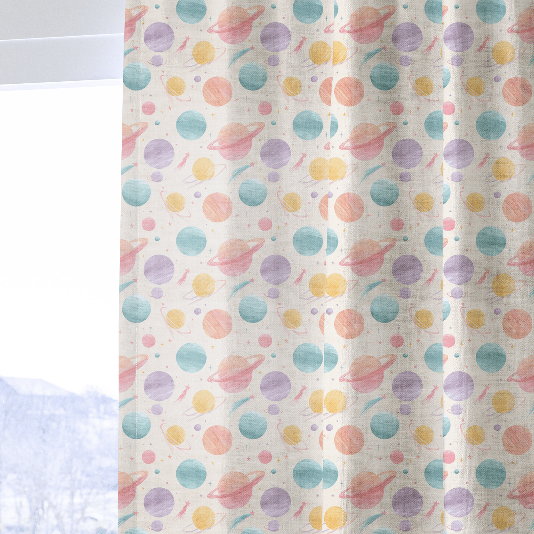 Out Of This World - Curtain Panel - The Drapery