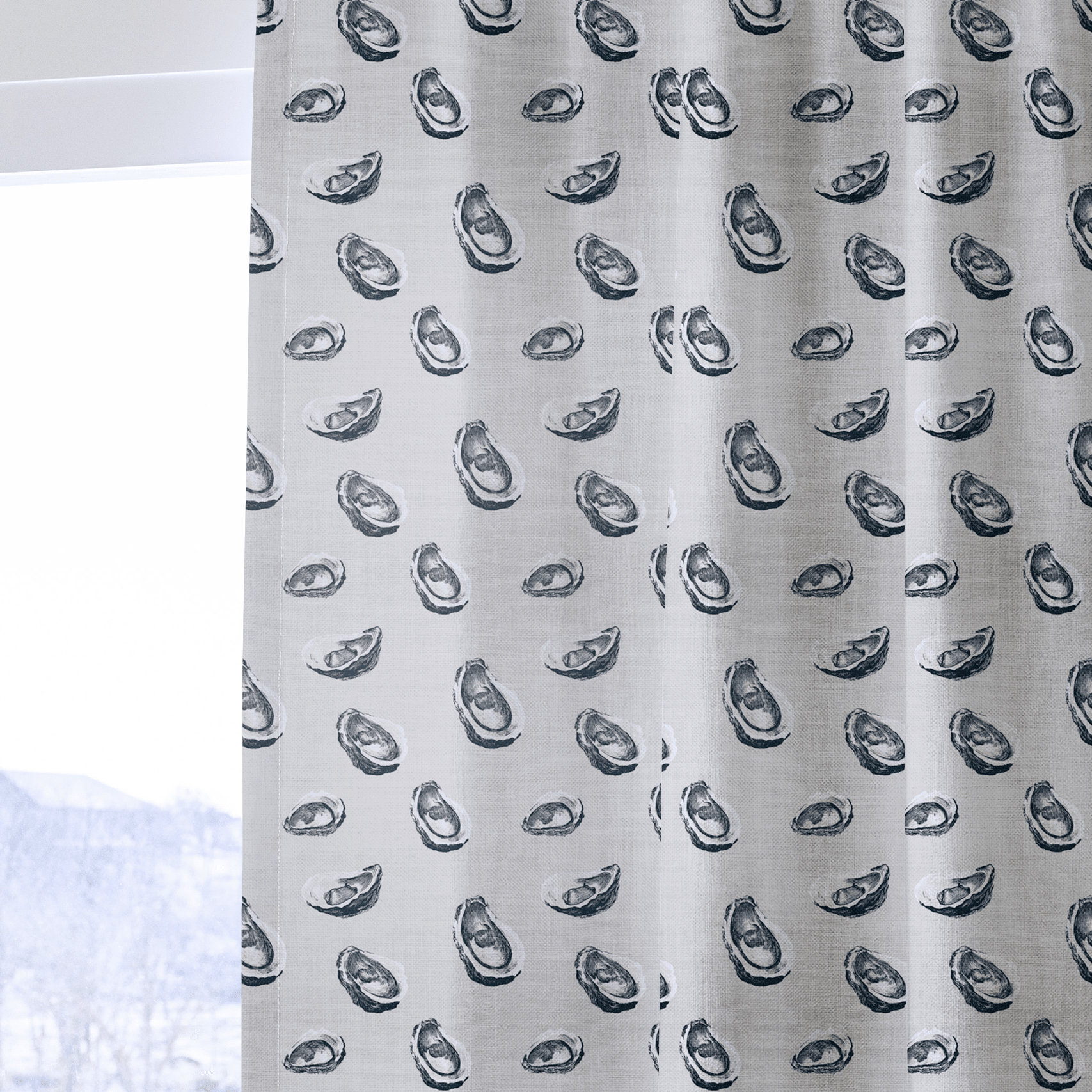 Oyster Bar - Curtain Panel - The Drapery