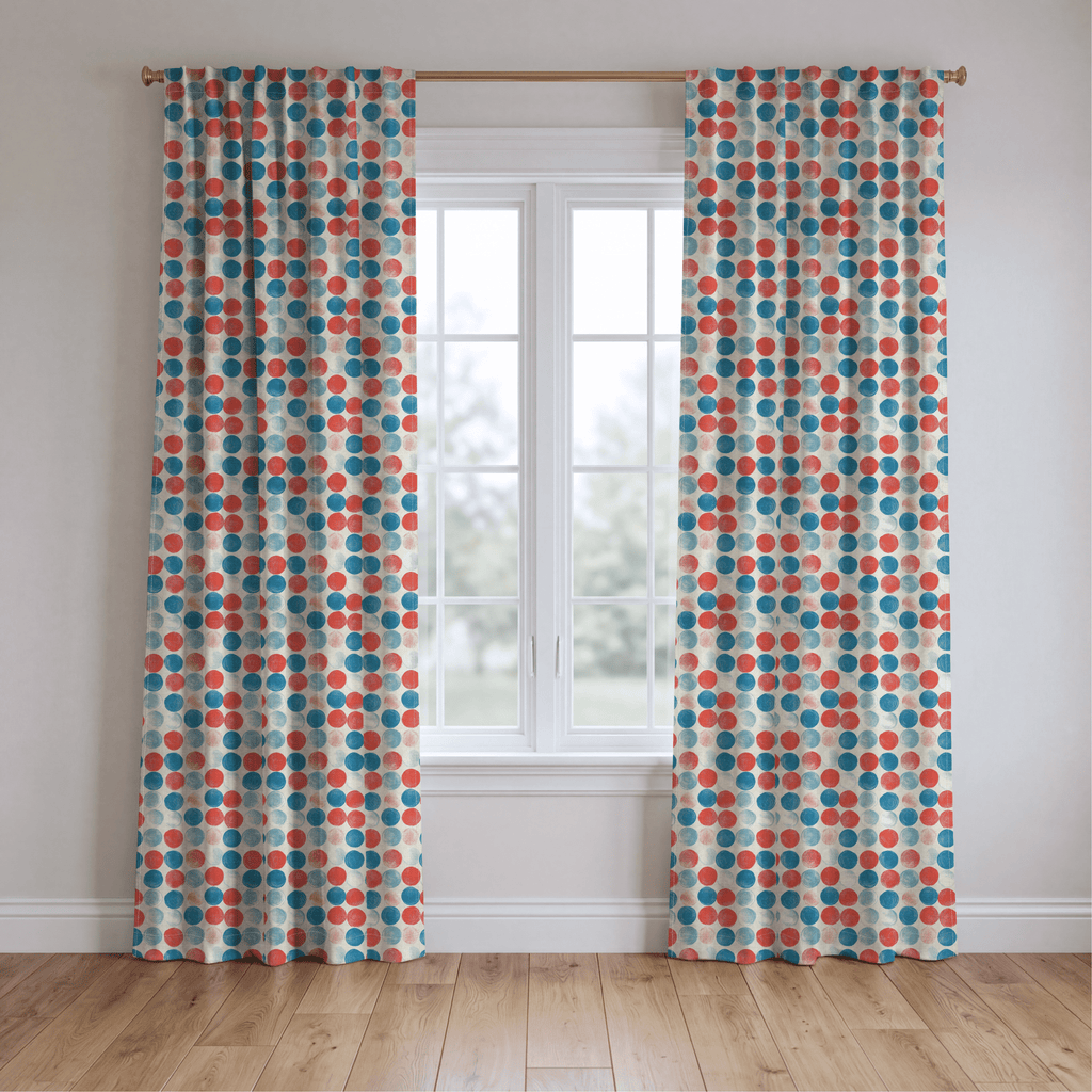 Painted Polka Dot - Curtain Panel - The Drapery