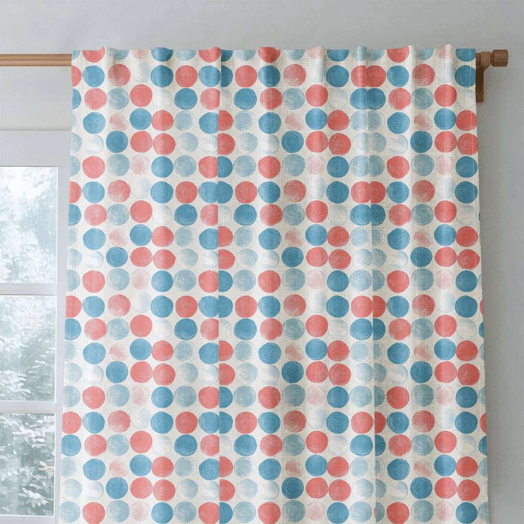 Painted Polka Dot - Curtain Panel - The Drapery