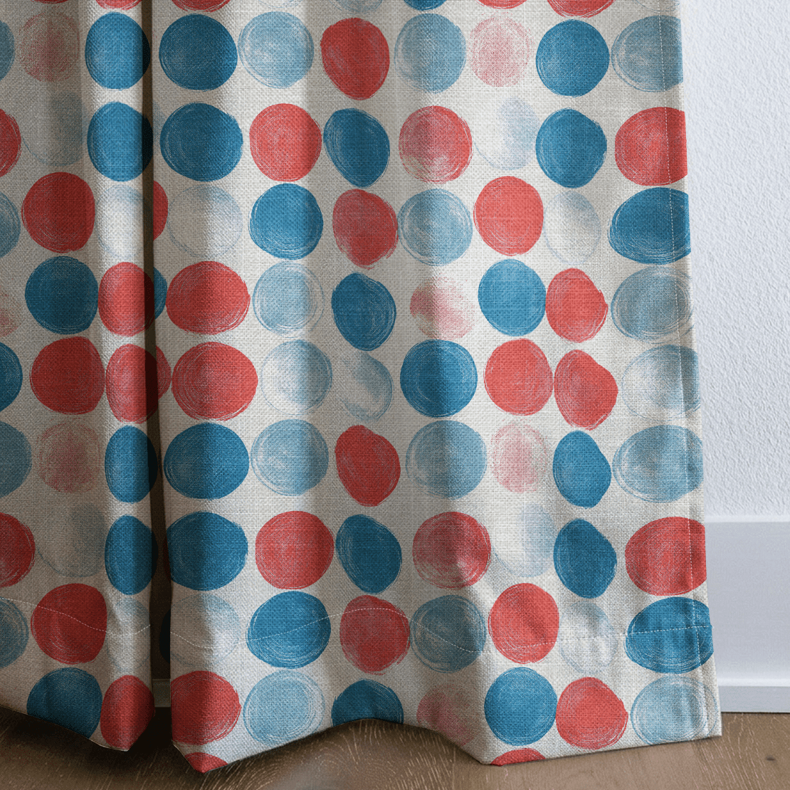 Painted Polka Dot - Curtain Panel - The Drapery