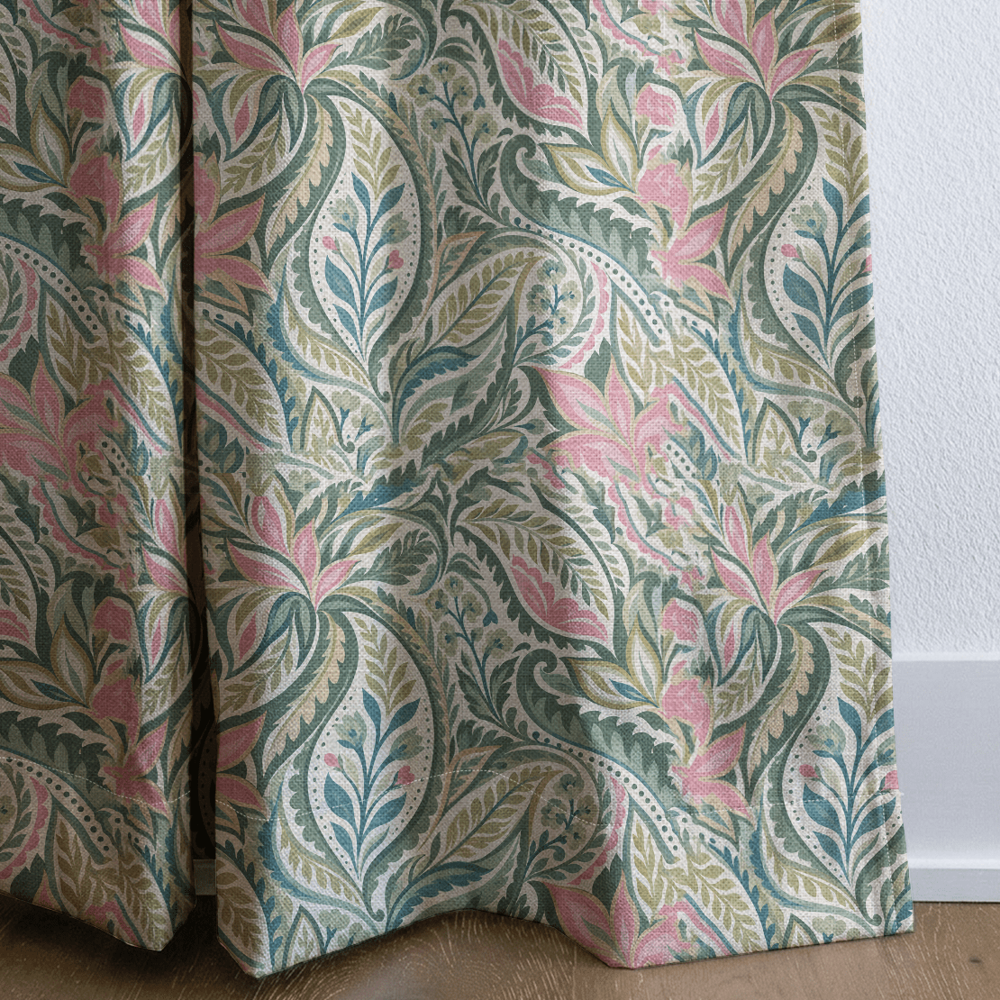 Paisley Sherbet - Curtain Panel - The Drapery