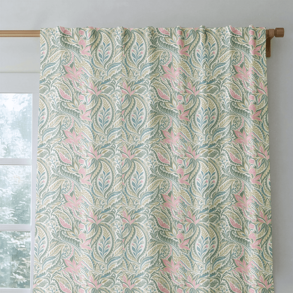 Paisley Sherbet - Curtain Panel - The Drapery