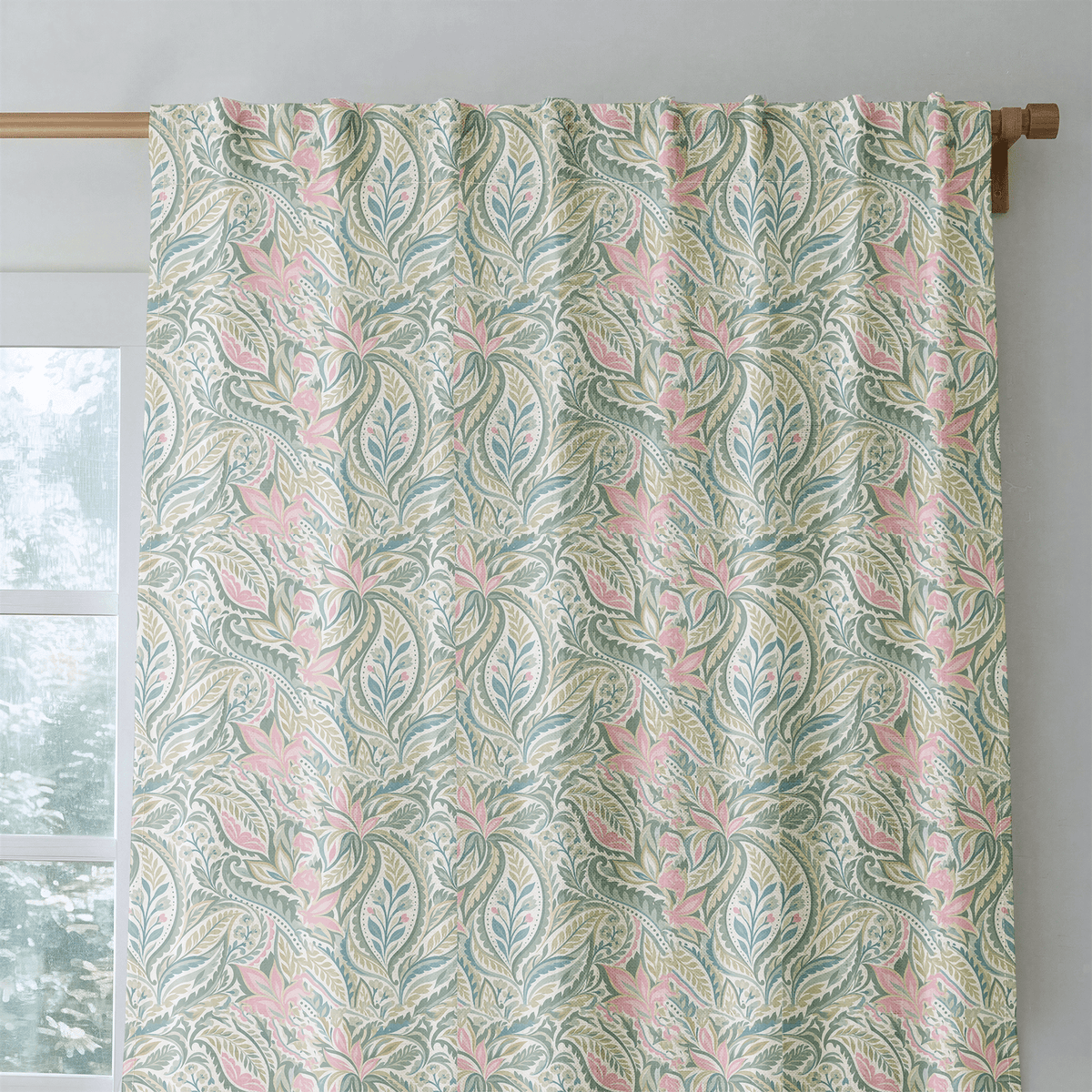 Paisley Sherbet - Curtain Panel - The Drapery