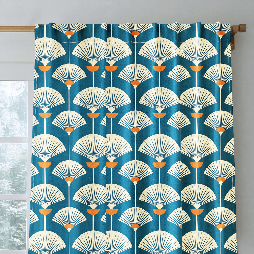 Palm Fanfare - Curtain Panel - The Drapery