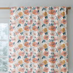 Papaya Petals - Curtain Panel - The Drapery