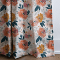 Papaya Petals - Curtain Panel - The Drapery
