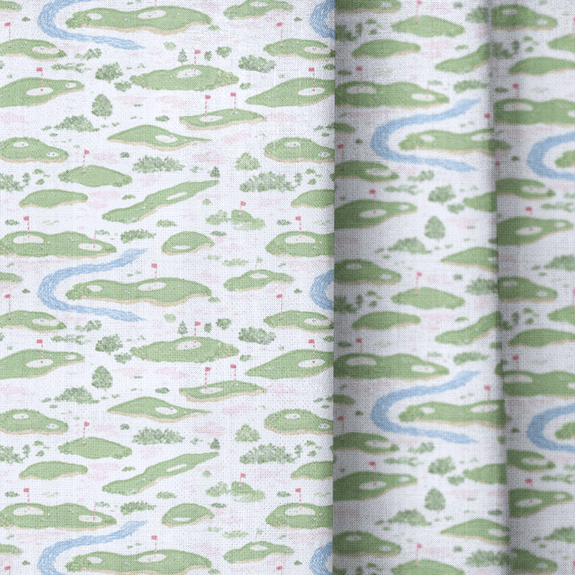 Par for the Course - Curtain Panel - The Drapery
