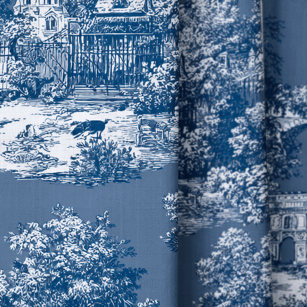 Parisian Stroll Toile - Curtain Panel - The Drapery