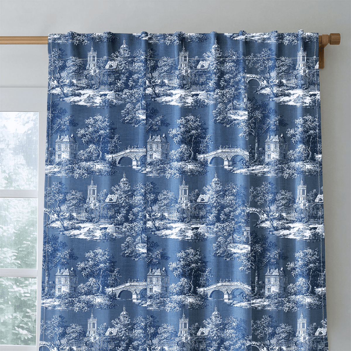 Parisian Stroll Toile - Curtain Panel - The Drapery