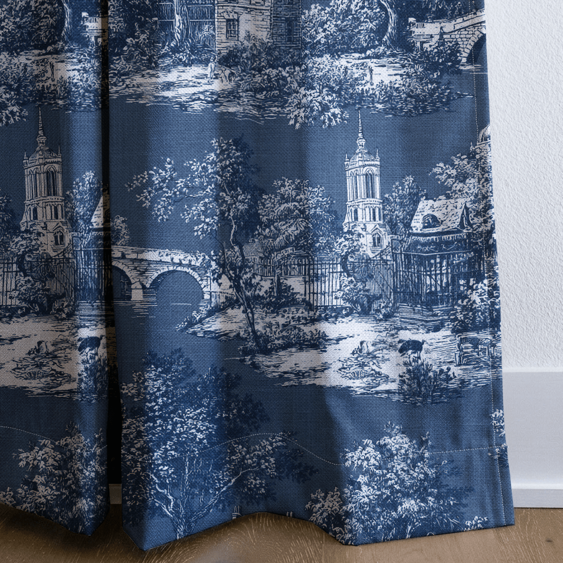 Parisian Stroll Toile - Curtain Panel - The Drapery