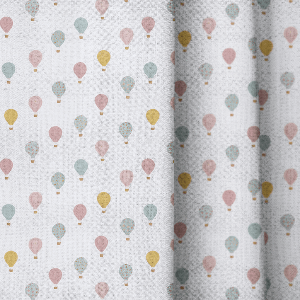 Pastel Balloons - Curtain Panel - The Drapery