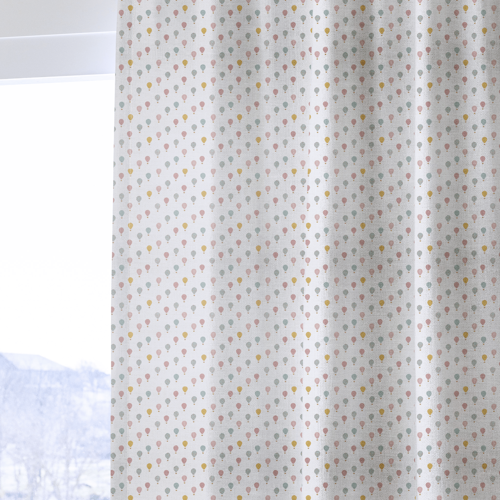 Pastel Balloons - Curtain Panel - The Drapery