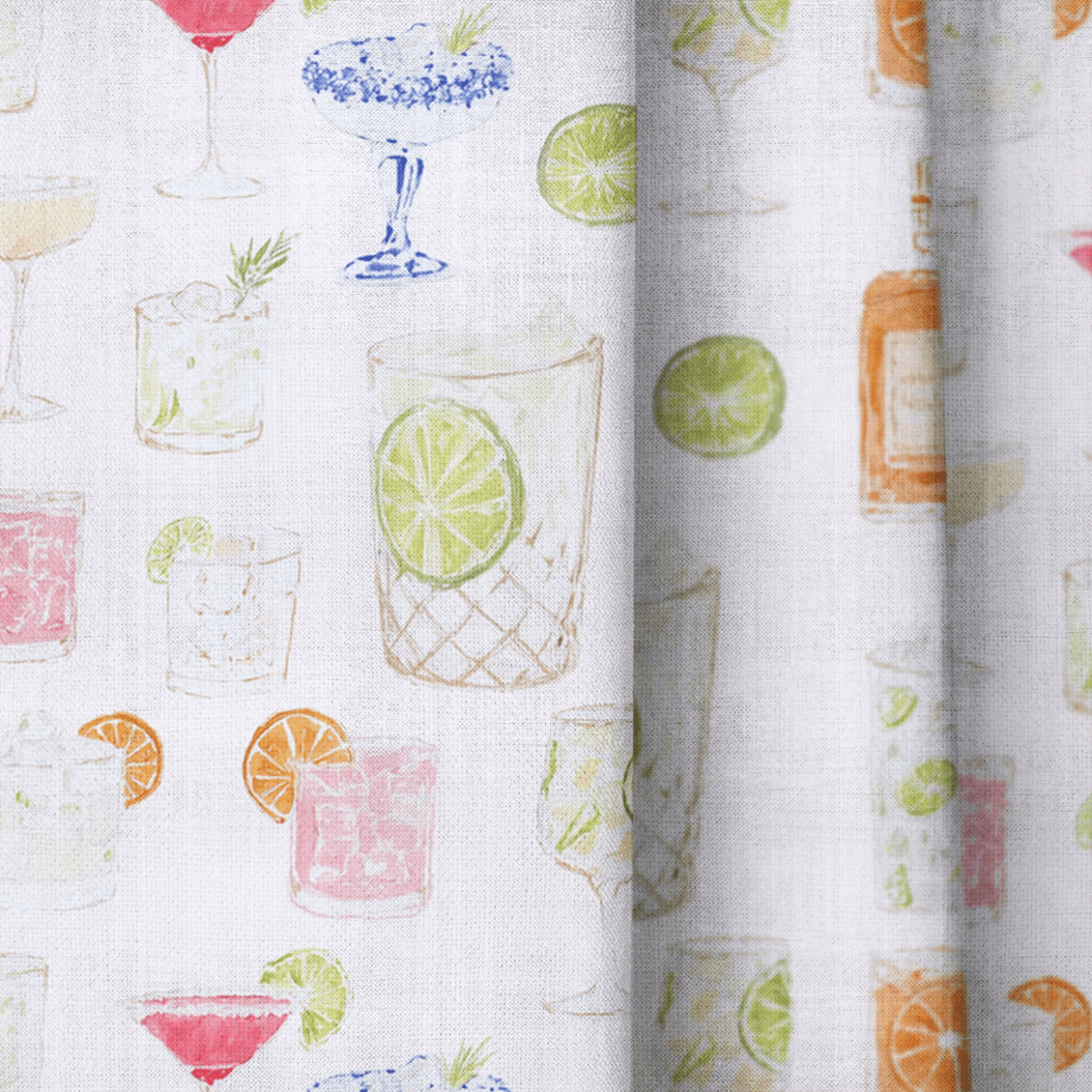 Pastel Cocktails - Curtain Panel - The Drapery