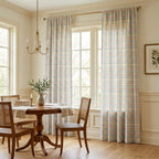 Pastel Gingham - Curtain Panel - The Drapery