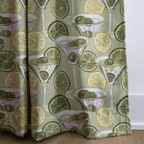Pastel Martini Glasses - Curtain Panel - The Drapery