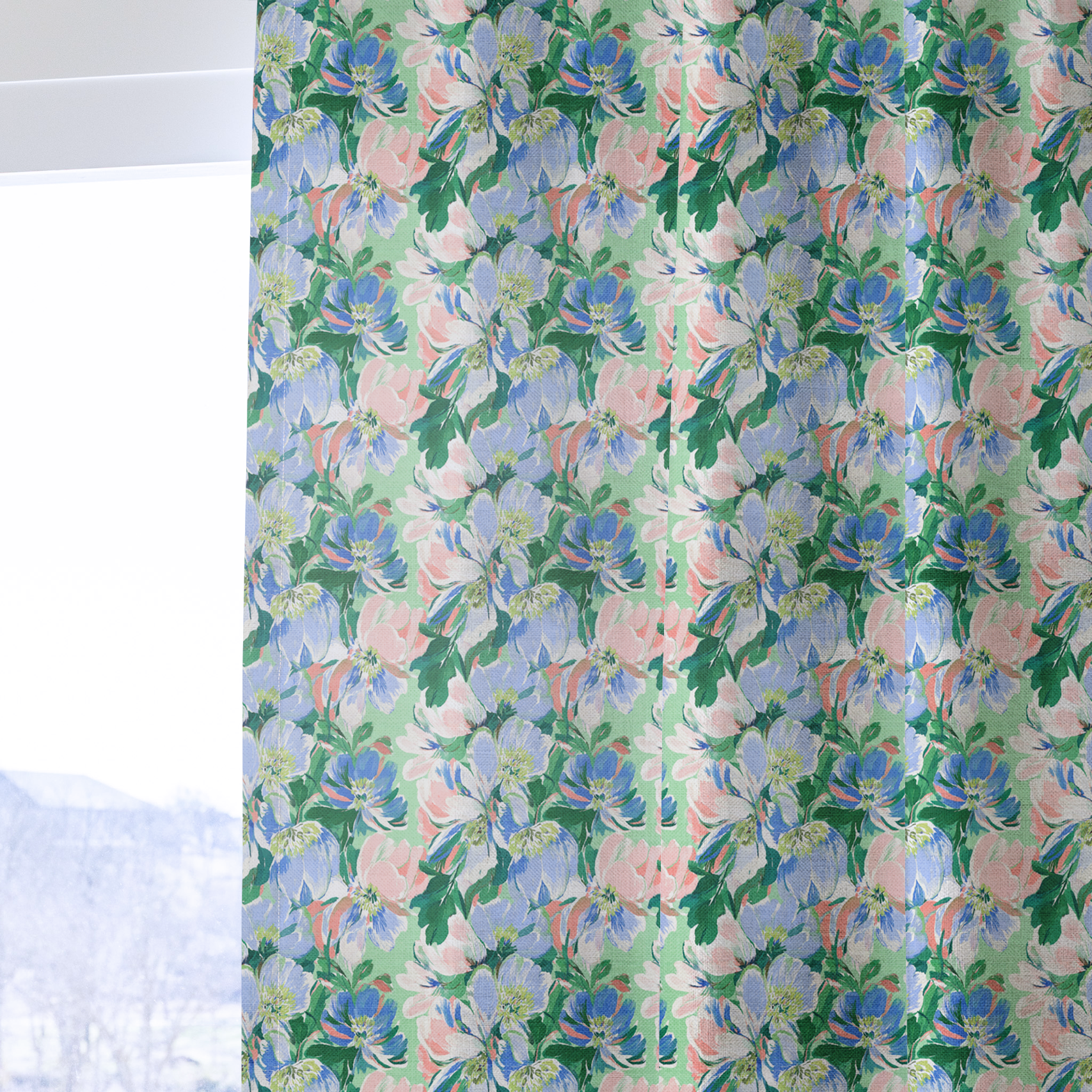 Pastel Morningspng - Curtain Panel - The Drapery