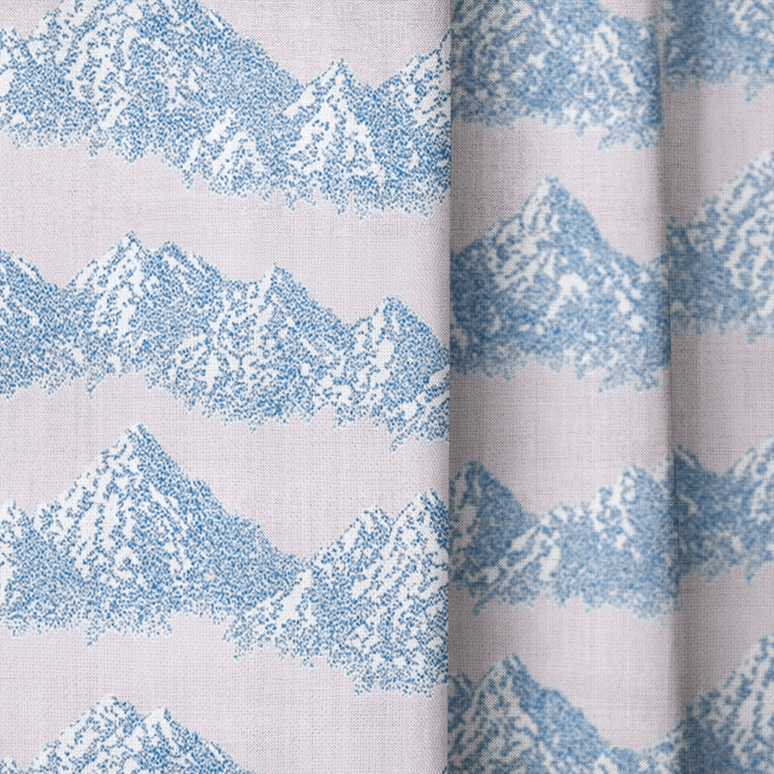 Pastel Mountains - Curtain Panel - The Drapery