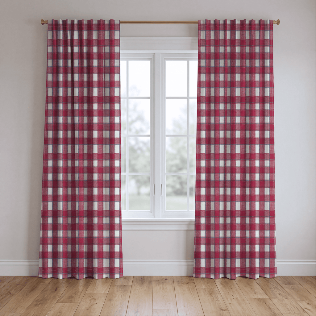 Patchwork Gingham - Curtain Panel - The Drapery