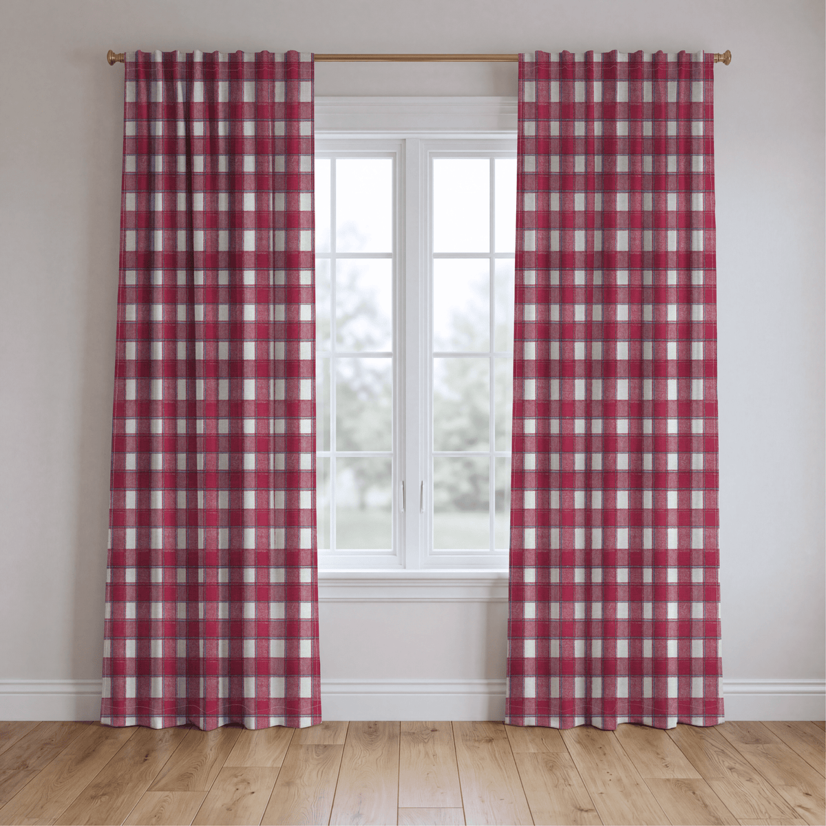 Patchwork Gingham - Curtain Panel - The Drapery