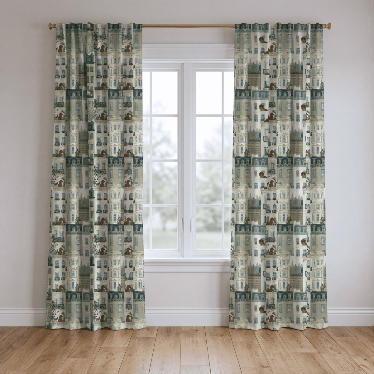 Patio Paws - Curtain Panel - The Drapery