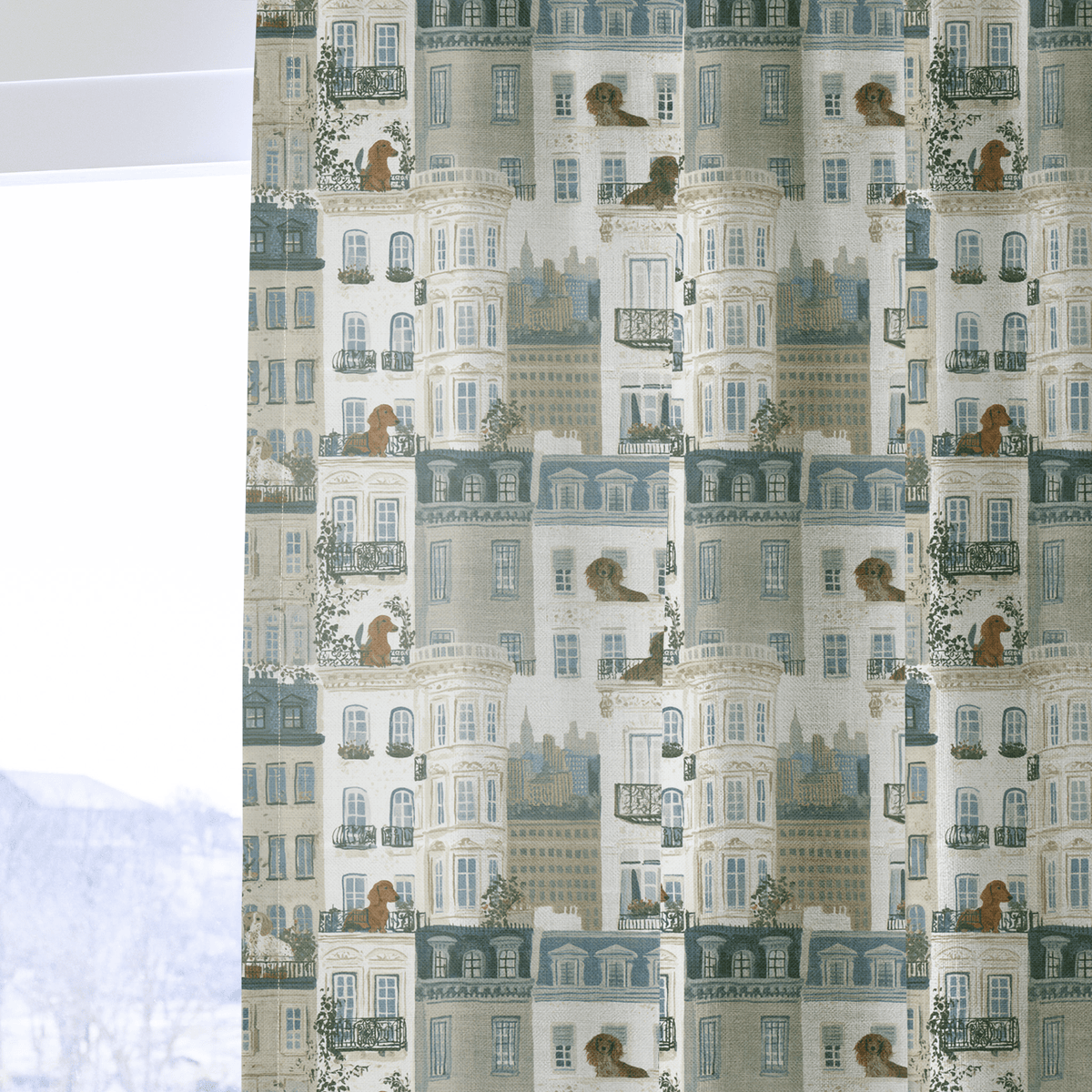 Patio Paws - Curtain Panel - The Drapery