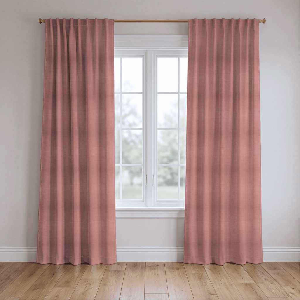 Peach - Curtain Panel - The Drapery
