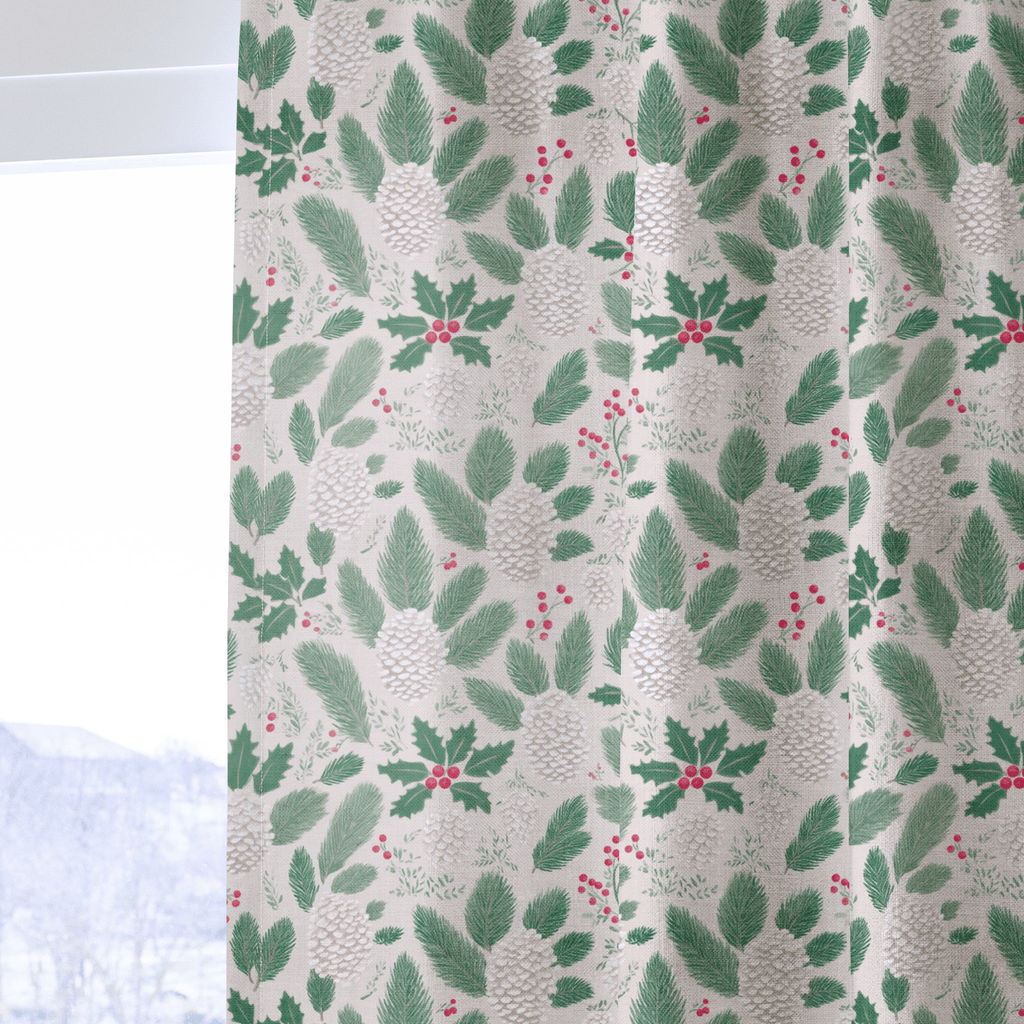 Peppermint Pine - Curtain Panel - The Drapery