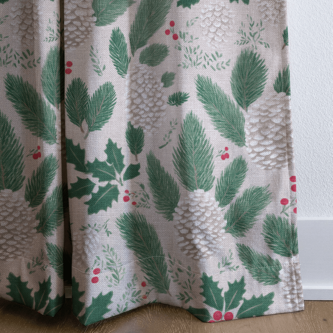 Peppermint Pine - Curtain Panel - The Drapery