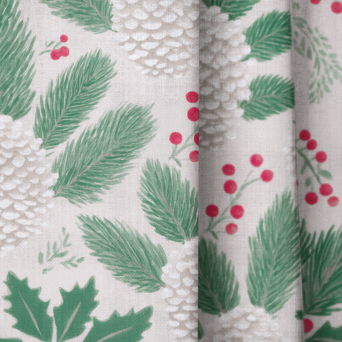 Peppermint Pine - Curtain Panel - The Drapery