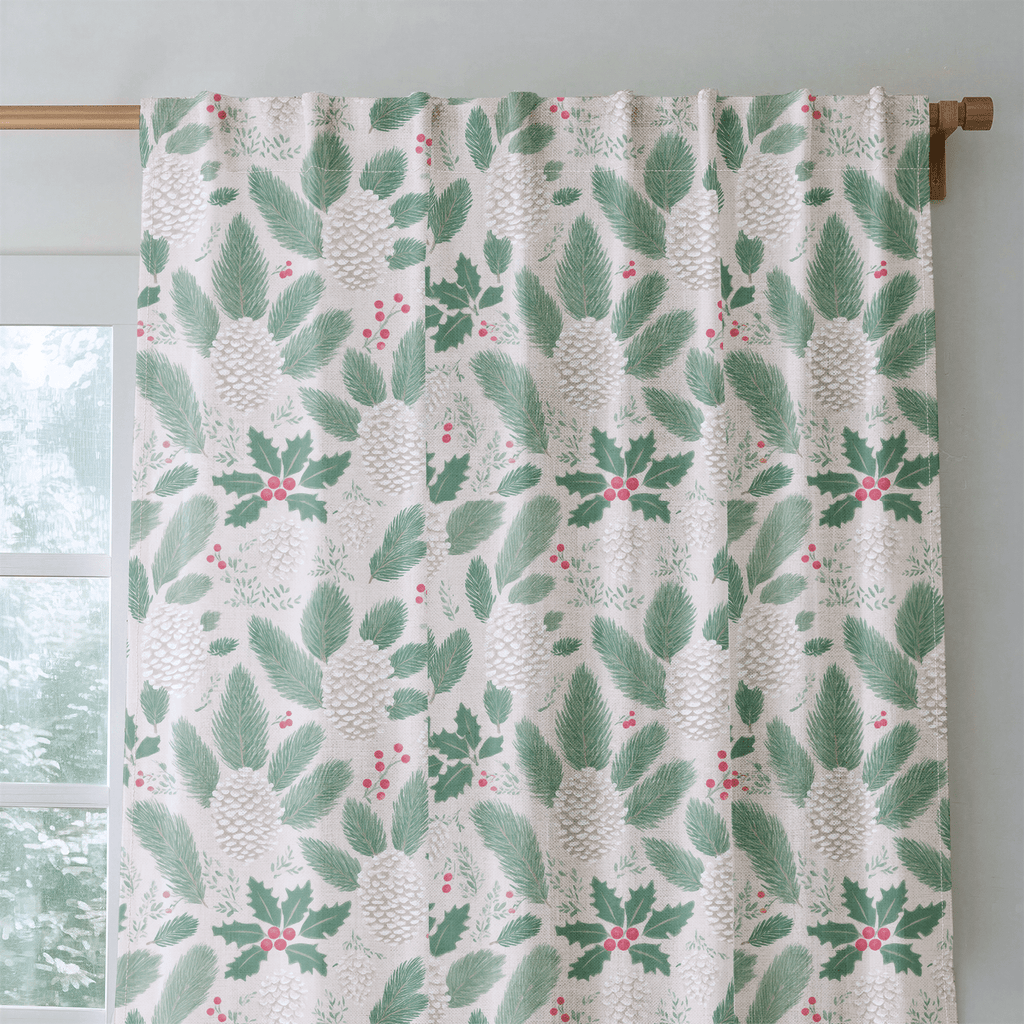 Peppermint Pine - Curtain Panel - The Drapery