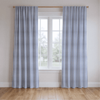 Periwinkle Stripe - Curtain Panel - The Drapery