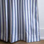 Periwinkle Stripe - Curtain Panel - The Drapery