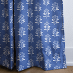 Periwinkle Trees - Curtain Panel - The Drapery