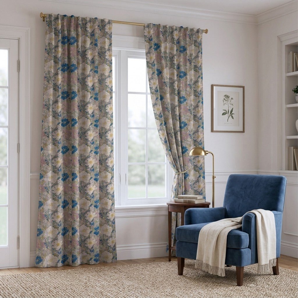 Petal Toss - Curtain Panel - The Drapery