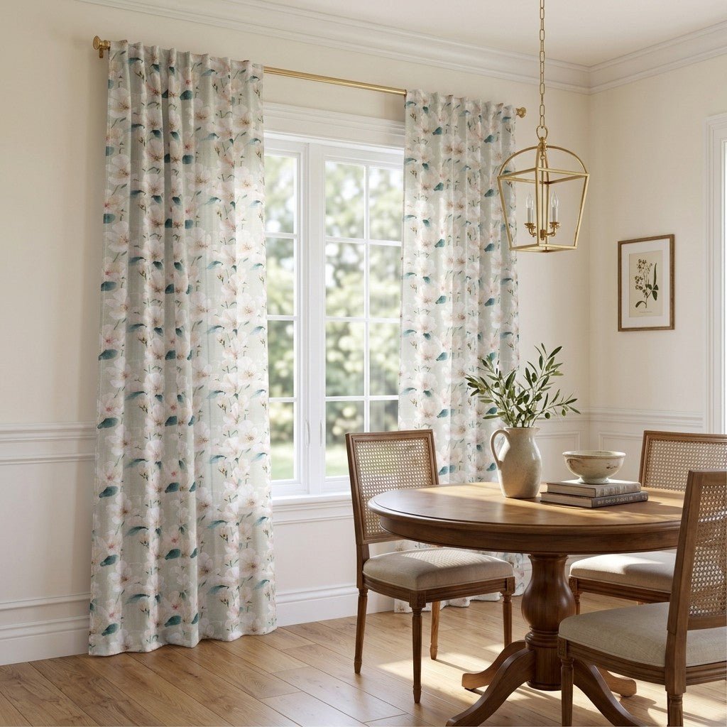 Petra Blooms - Curtain Panel - The Drapery