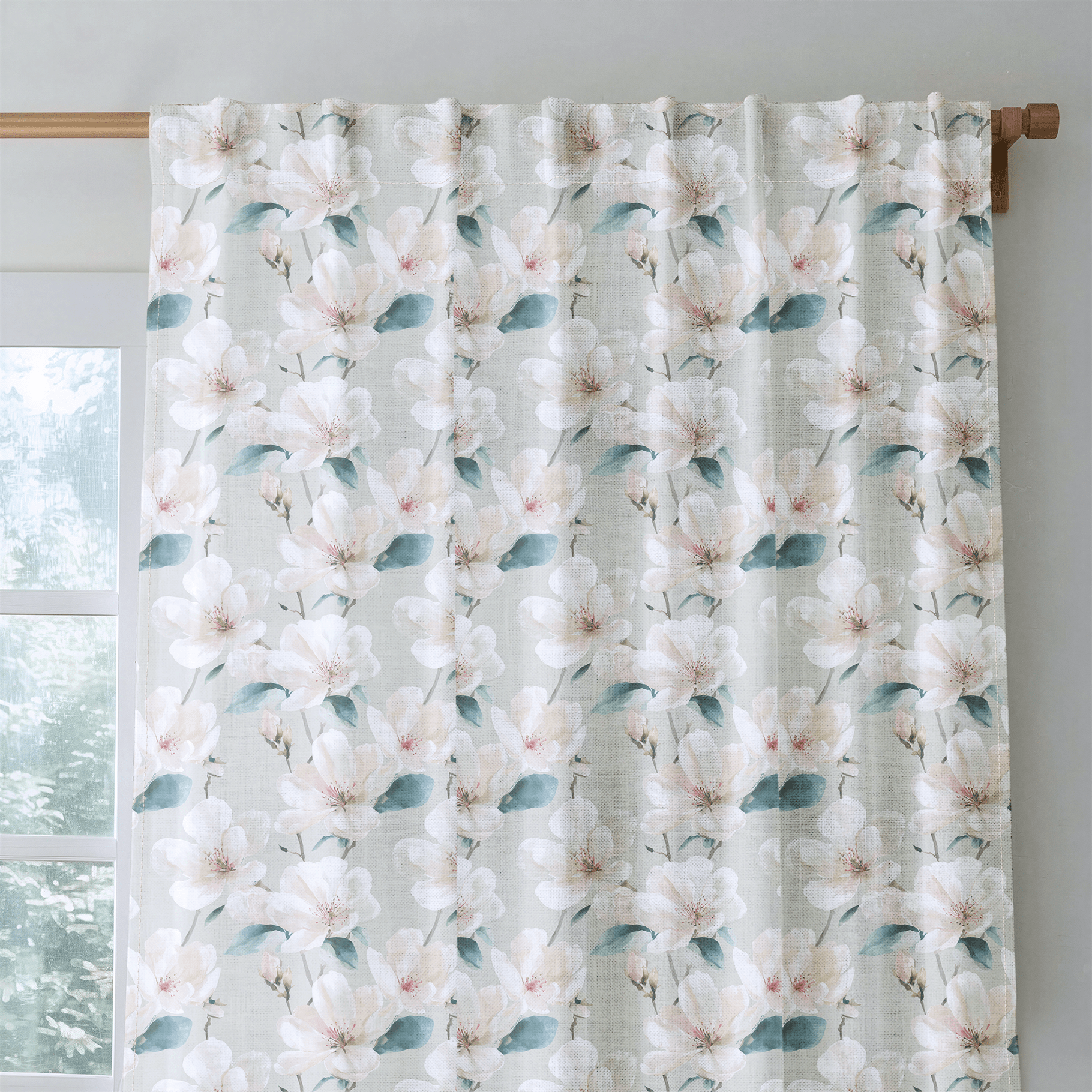 Petra Blooms - Curtain Panel - The Drapery