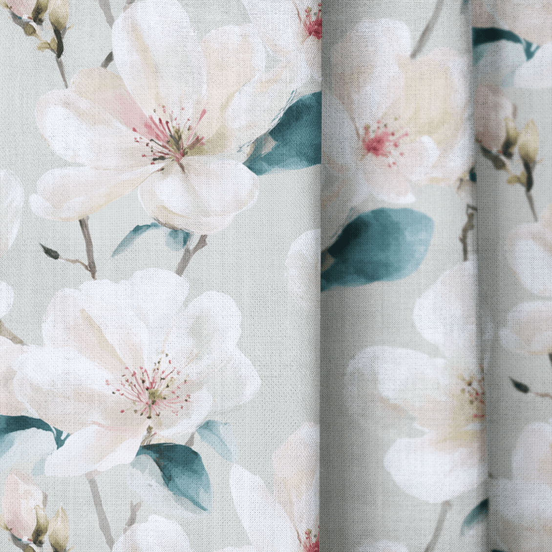 Petra Blooms - Curtain Panel - The Drapery