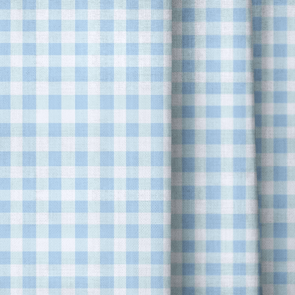 Picnic Blue - Curtain Panel - The Drapery