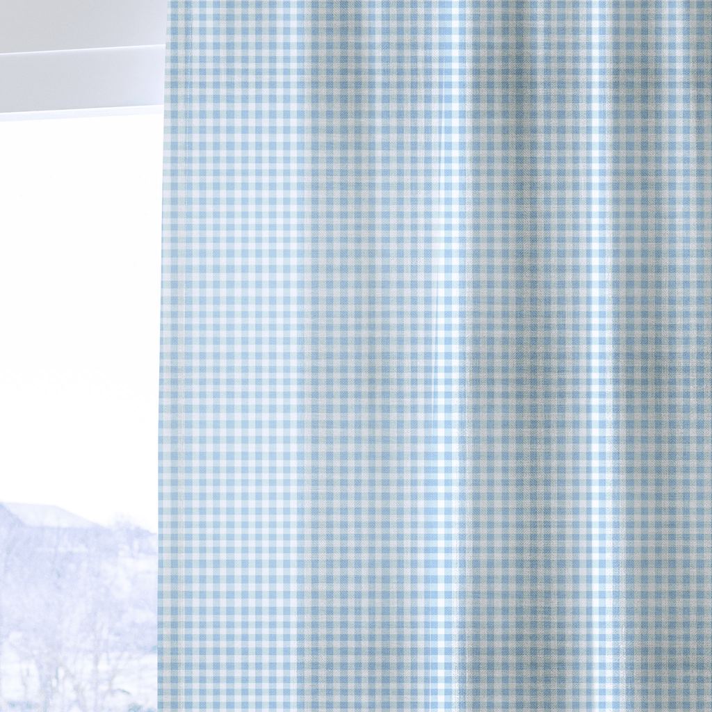 Picnic Blue - Curtain Panel - The Drapery