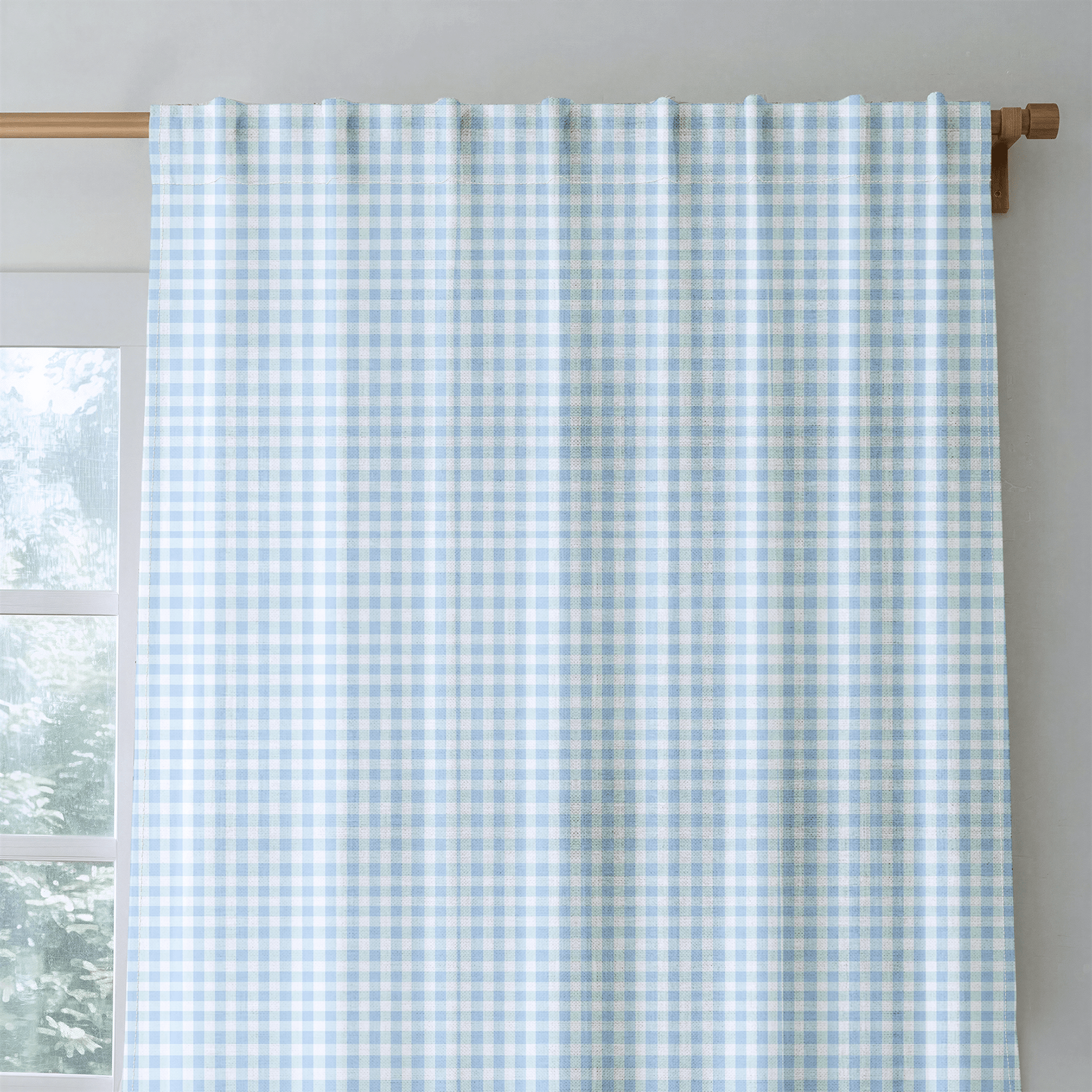Picnic Blue - Curtain Panel - The Drapery
