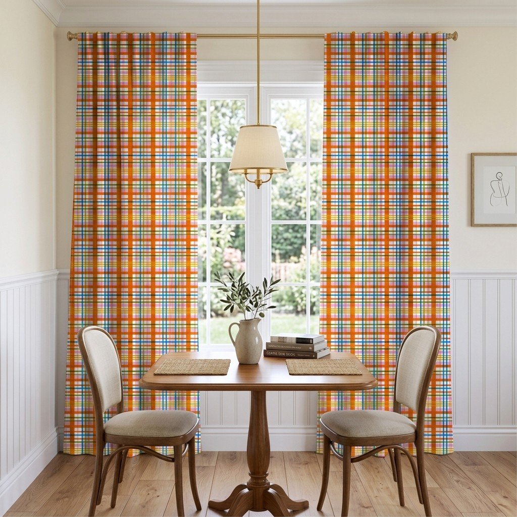 Picnic Pattern - Curtain Panel - The Drapery