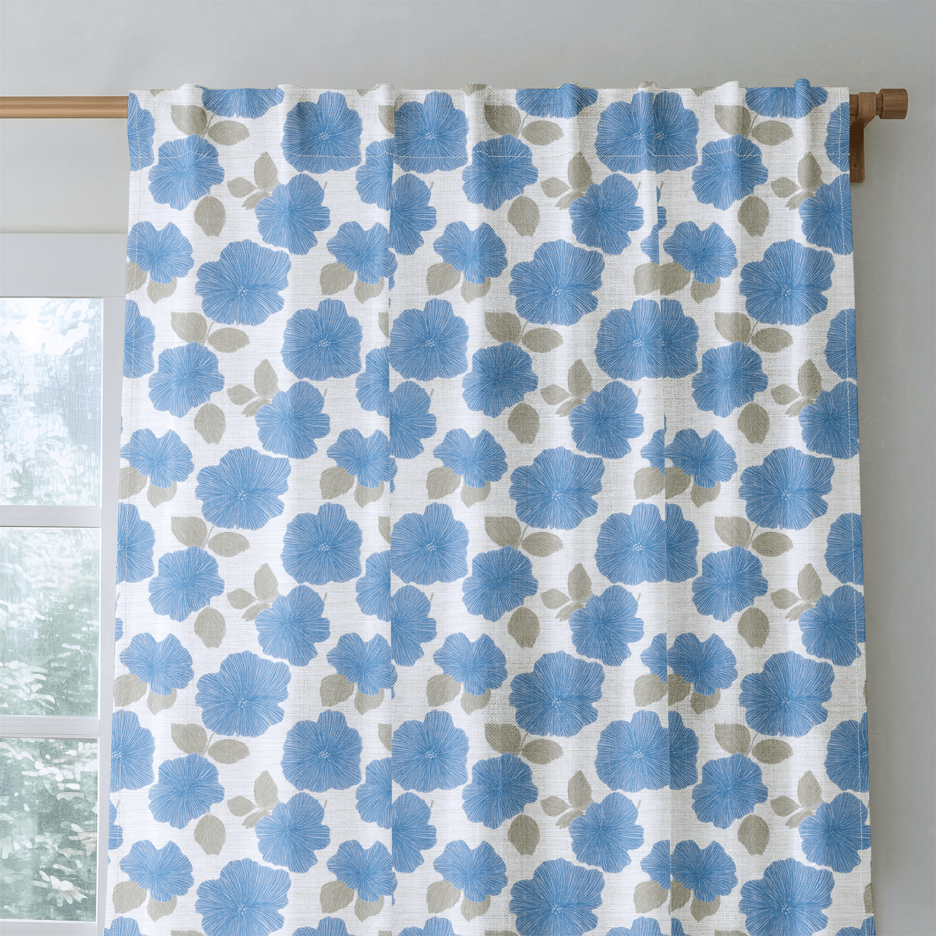 Pierce Blooms - Curtain Panel - The Drapery